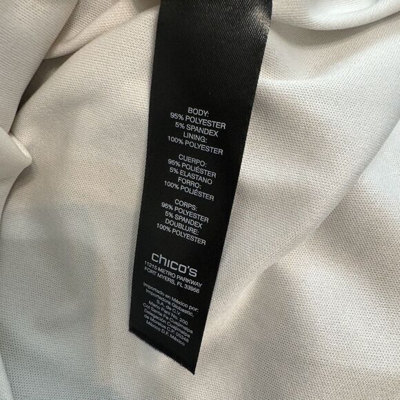 CHICOS Travelers Size 3 US XL Leopard Print Tank Top Mesh with Under Tank - Picture 9 of 9